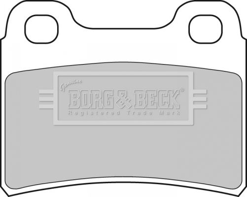 BORG & BECK Комплект тормозных колодок, дисковый тормоз BBP1304